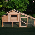 Poulailler Soie 4 à 6 poules toit shingle et polycarbonate