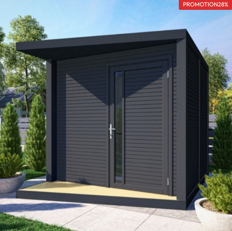 Abri de Jardin Moderne – 7.1 m2 – Finition Haut de Gamme- Neuf