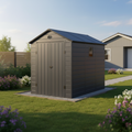 Abri de jardin en résine anthracite 5,32m²