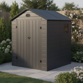 Abri de jardin en résine anthracite 3,65m²