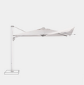 Parasol déporté anti-vent 3x3m - Structure gris clair