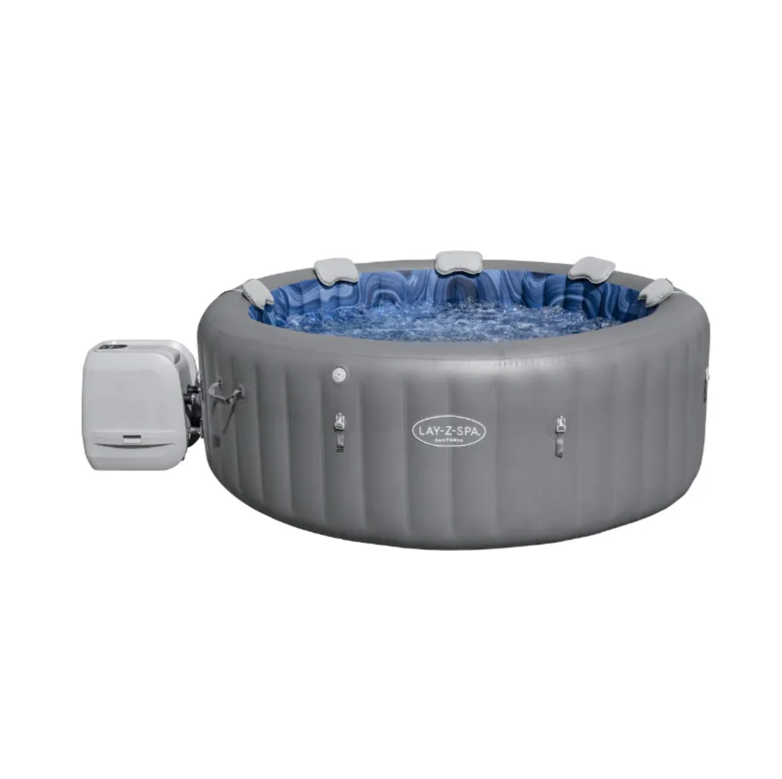 Spa gonflable rond Lay-Z-Spa Santorini HydroJet Pro 5-7 personnes