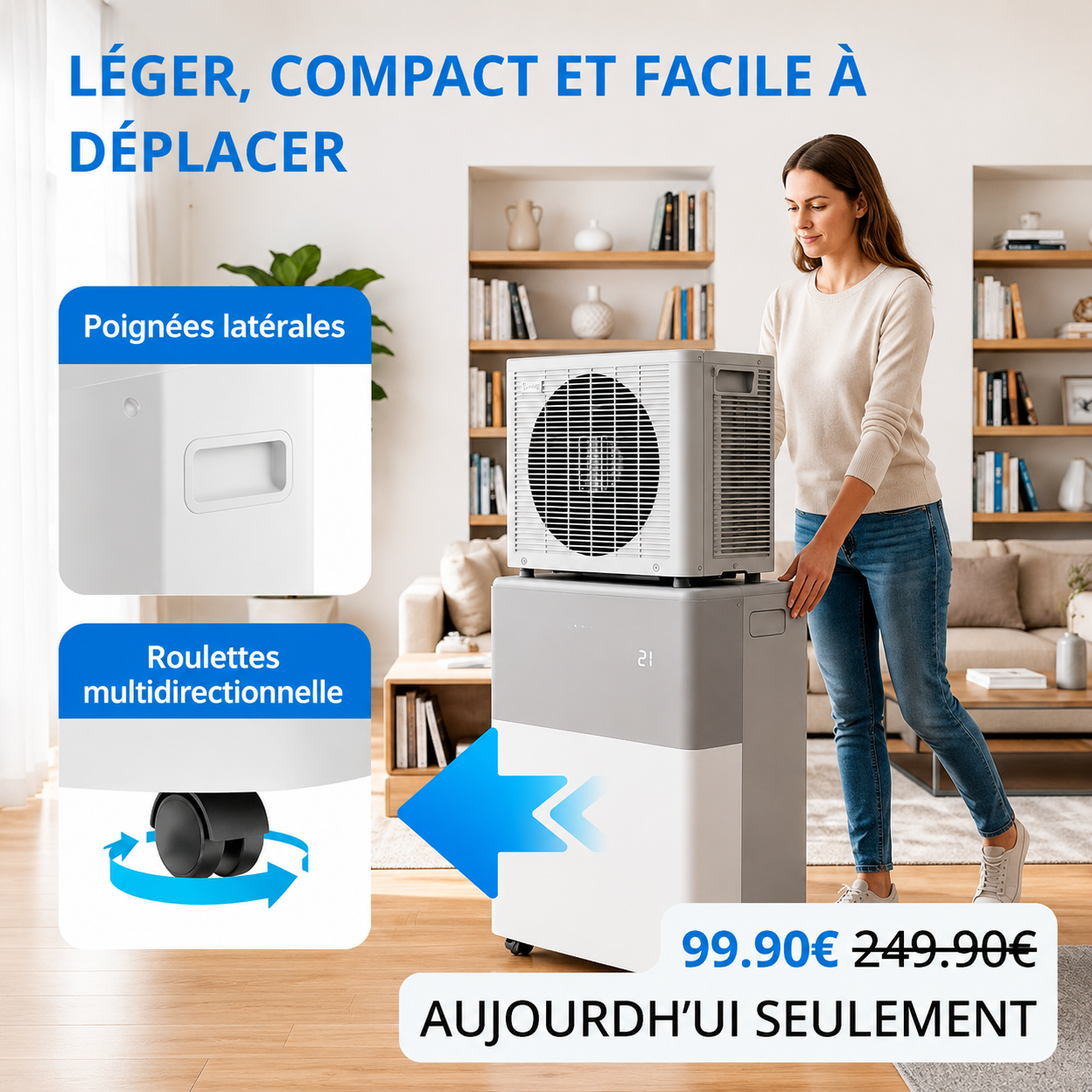PortaSplit – Refroidit comme une clim fixe, se branche comme un ventilateur