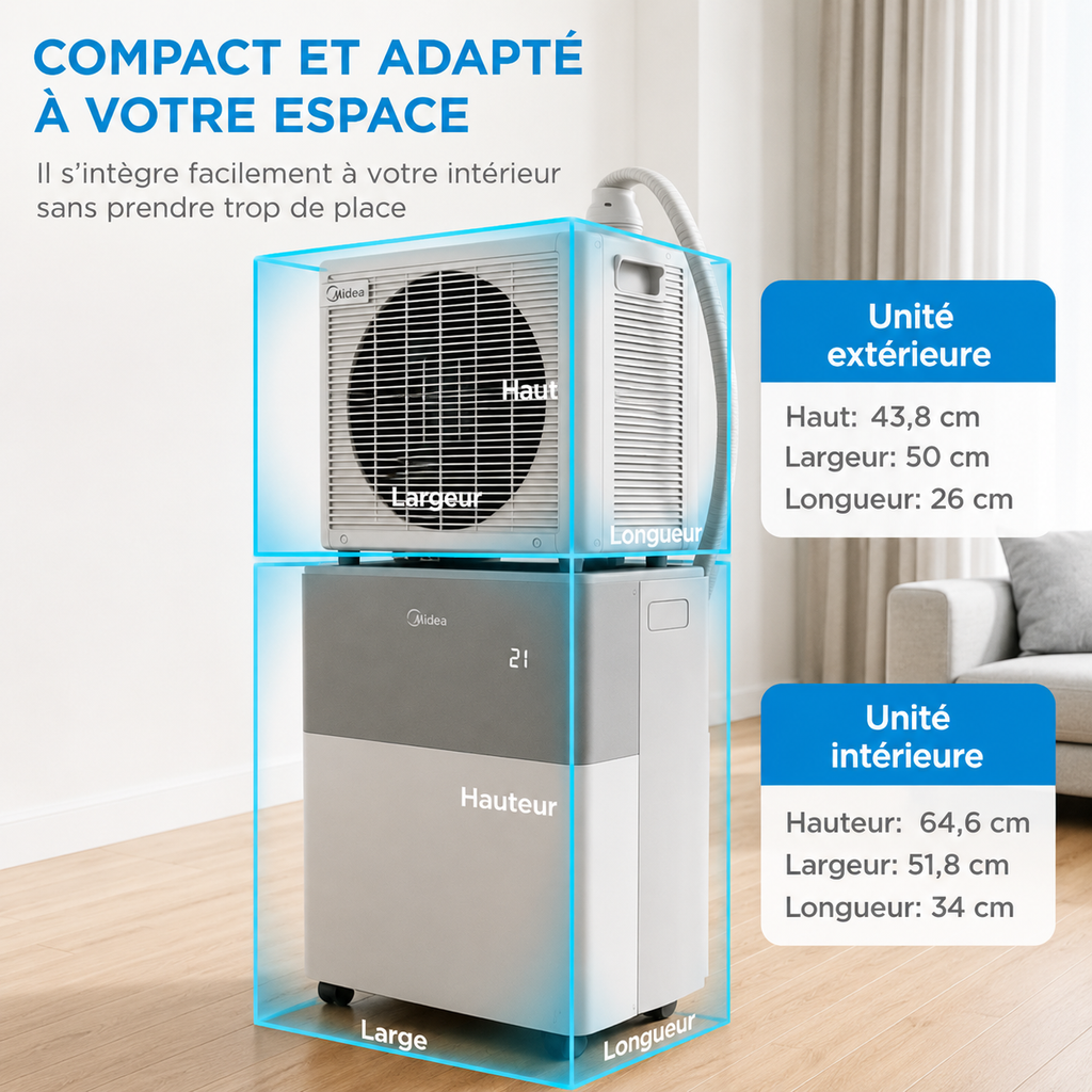 PortaSplit – Refroidit comme une clim fixe, se branche comme un ventilateur